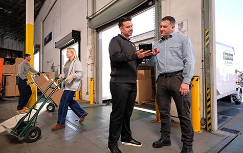 Enterprise Branded Box Truck at a Loading Dock