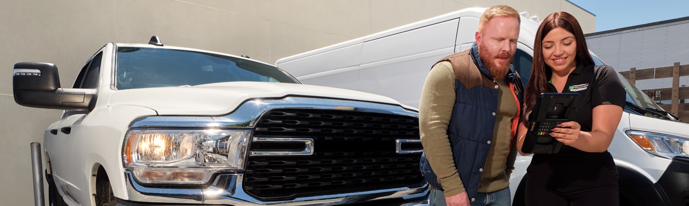 Lineup of Enterprise Trucks Vehicles